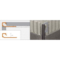 QUADEC AC ALUMINIO BLANCO 4,5 mm TRAMO 2,5 ml1